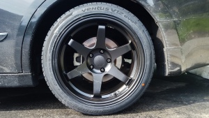 2012 Nissan Altima with 18x9.5 Varrstoen ES2 wheels