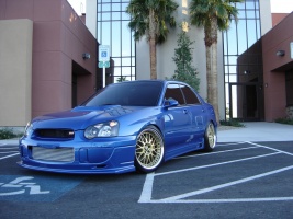 2004 Subaru Impreza WRX STi with 18x10 Work Wheels VS-XX wheels