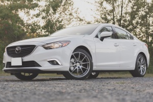 2015 Mazda Mazda6 with 19x8.5 Volk Racing G25 wheels