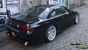 1999 Nissan S14 with 18x9.5 Advan RG wheels