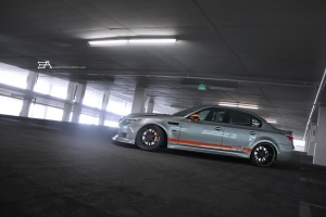2010 BMW M5 with 21x9 Interad DTM wheels