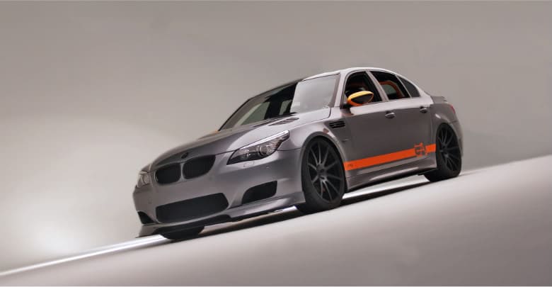 2010 BMW M5 with 21x9 Radenergie F01 wheels