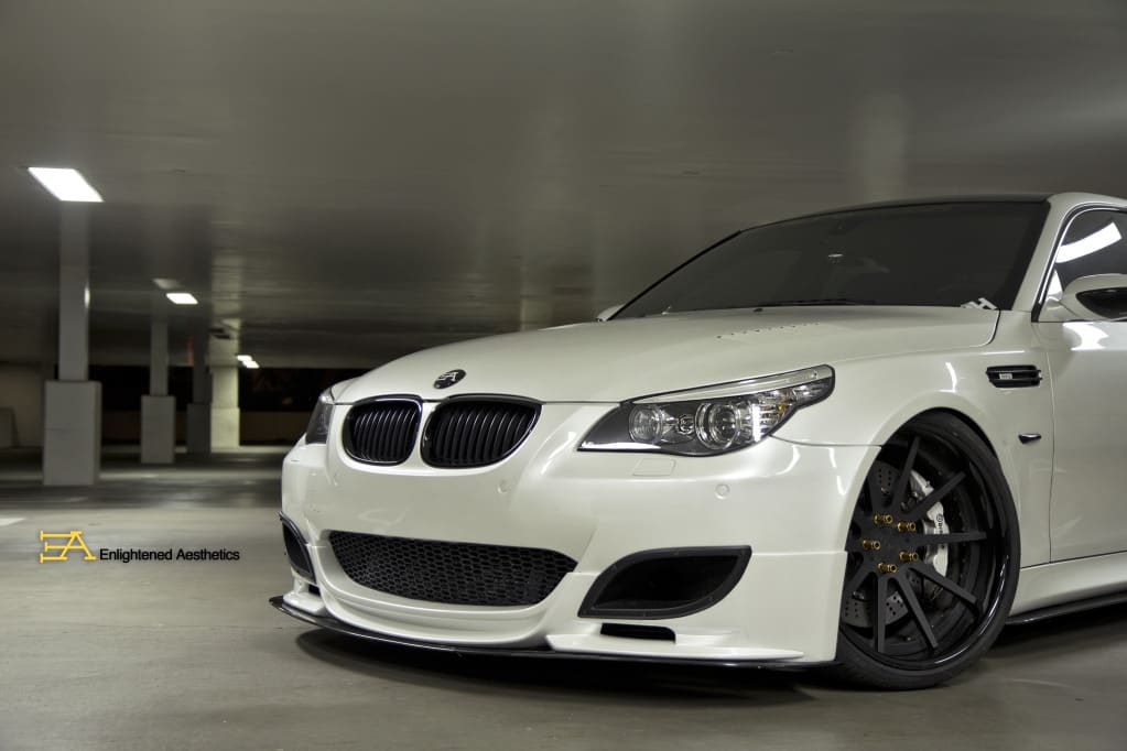2010 BMW M5 with 21x9.5 Radenergie RF01 wheels