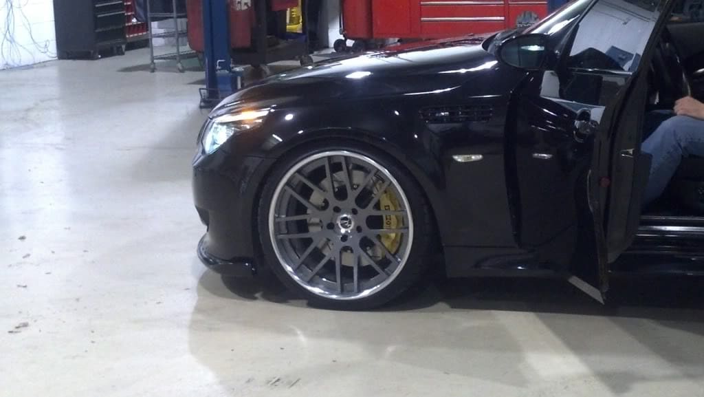 2013 BMW M5 with 21x9 wheels
