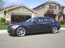 2006 BMW 325 with 19x8.5 Volk LE37 wheels