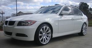 2006 BMW 330 with 19x9.5 OEM BMW M5 wheels