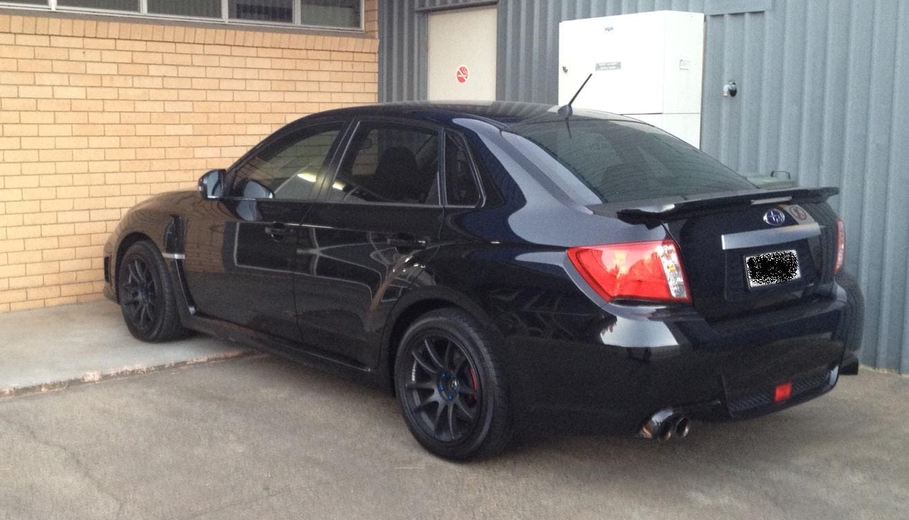 2011 Subaru Impreza WRX with 17x9 KOYA CR TEK wheels