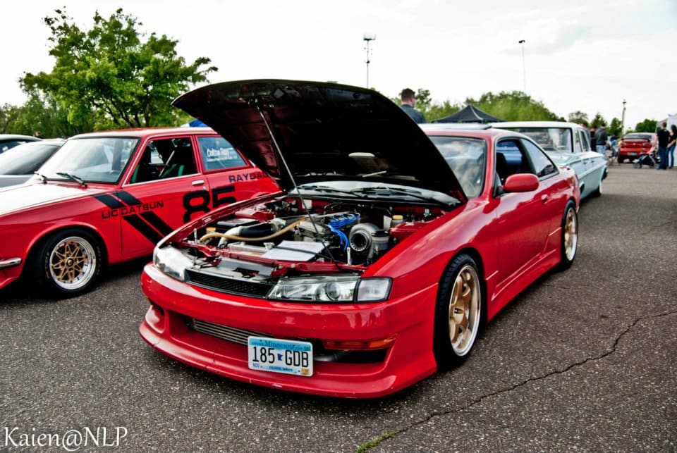 1998 Nissan S14 with 17x9 Phase 2 Elite wheels