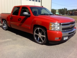 2011 Chevrolet Silverado 2500HD with 24x9.5 Phino 6ers wheels