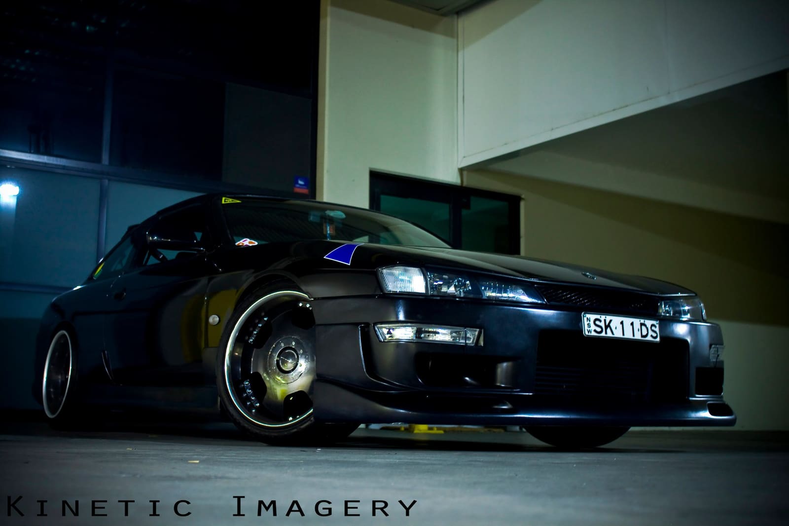 1998 Nissan S14 with 18x9 SSR Vienna Dish Model II wheels