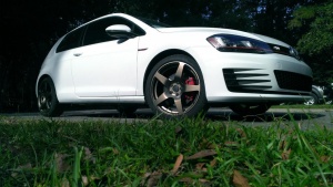 2014 Volkswagen GTI with 18x8 Neuspeed RSe52 wheels