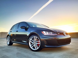 2014 Volkswagen GTI with 18x8 OEM wheels