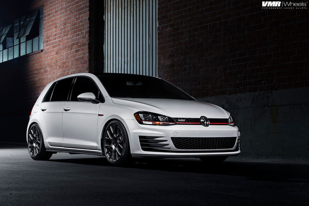 2012 Volkswagen GTI with 18x8.5 Gunmetal V810 wheels