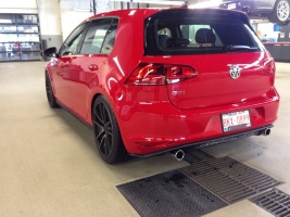 2012 Volkswagen GTI with 19x8.5 Rotiform SPF wheels