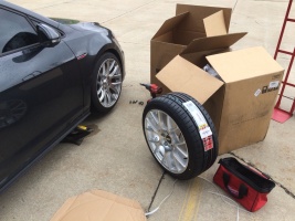 2012 Volkswagen GTI with 18x8.5 wheels