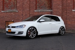 2014 Volkswagen GTI with 18x8 Enkei TSP6 wheels