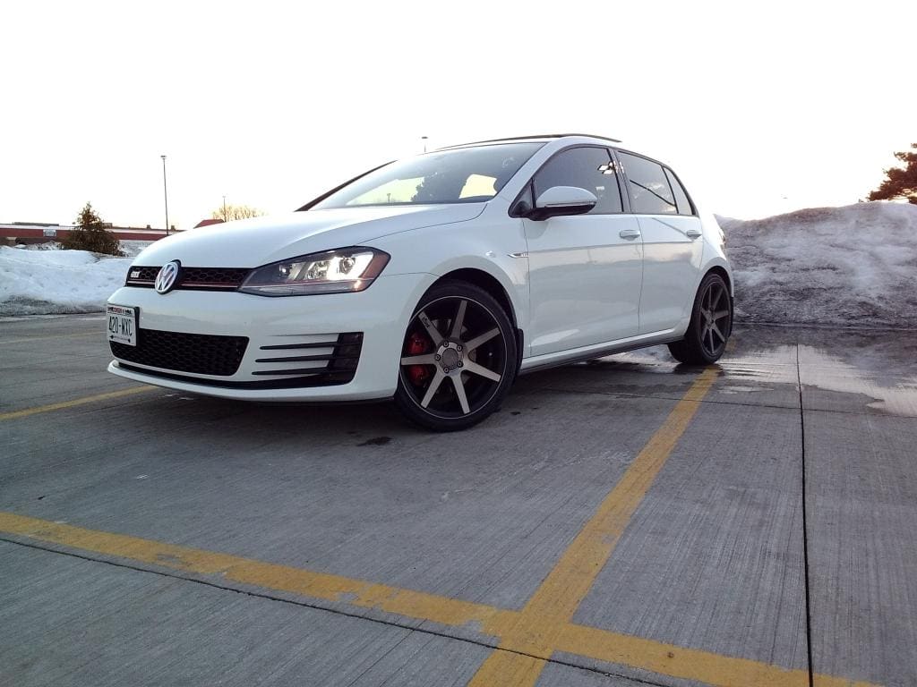 2014 Volkswagen GTI with 18x8 wheels