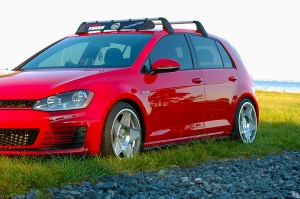 2014 Volkswagen GTI with 18x8.5 wheels