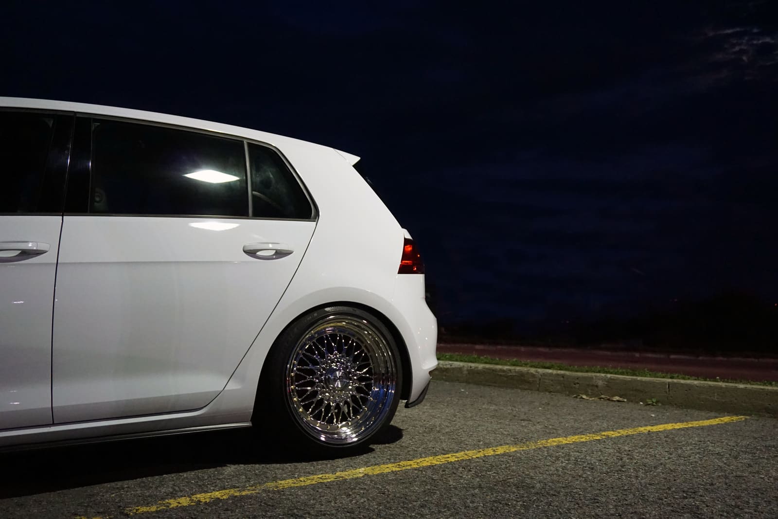2012 Volkswagen GTI with 18x9.5 wheels