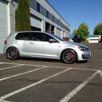 2012 Volkswagen GTI with 18x8 BBS SR wheels