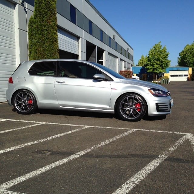 2012 Volkswagen GTI with 18x8 BBS SR wheels