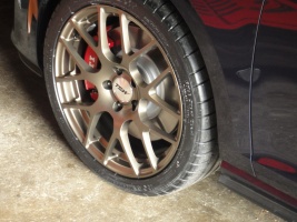 2012 Volkswagen GTI with 18x8 wheels
