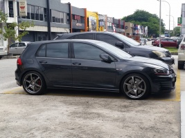 2013 Volkswagen GTI with 19x8.5 Volk G2 wheels