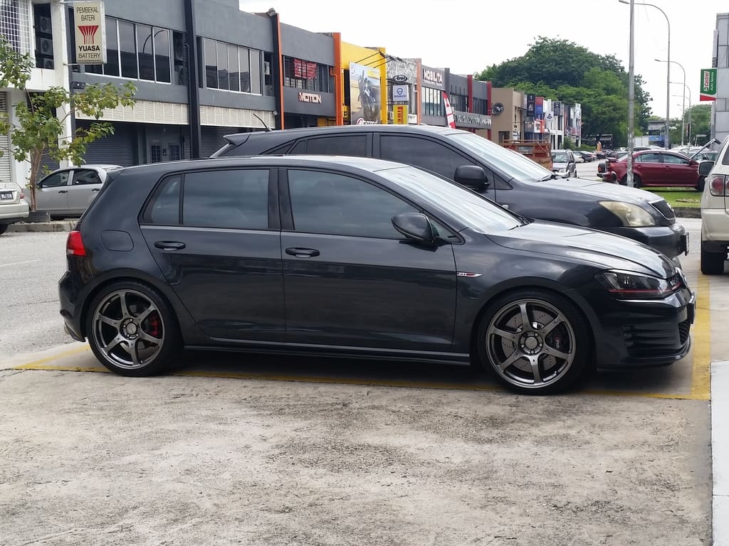 2013 Volkswagen GTI with 19x8.5 Volk G2 wheels