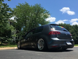 2013 Volkswagen GTI with 17x8 Zauber monoblocks wheels