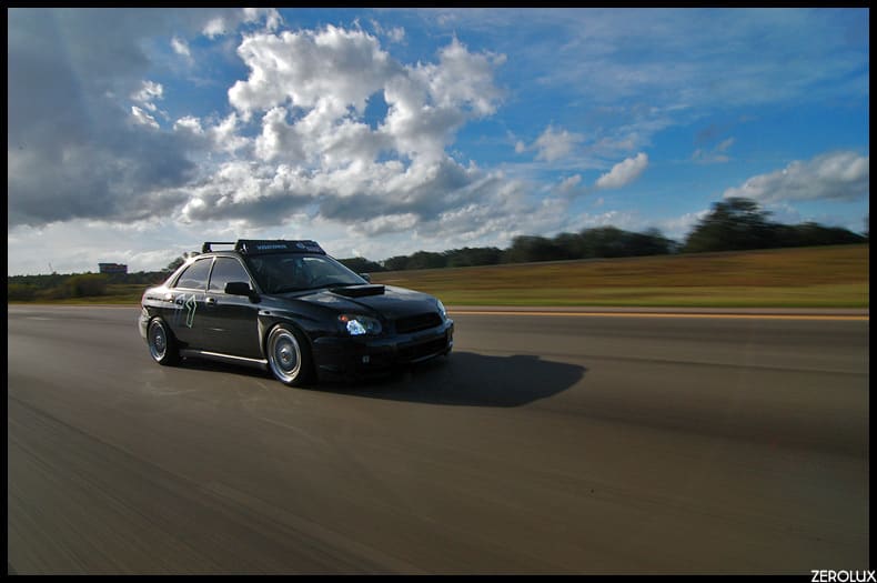 2004 Subaru Impreza WRX with 17x8 BBS RS wheels