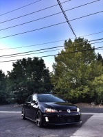 2013 Volkswagen GTI with 19x8.5 Rotiform TMB wheels