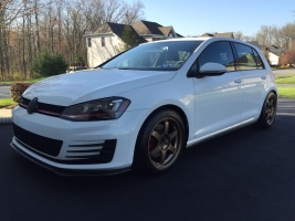 2014 Volkswagen GTI with 19x8.5 Neuspeed RSE102 wheels