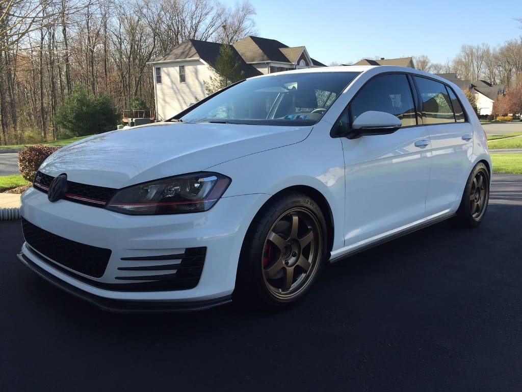 2014 Volkswagen GTI with 19x8.5 Neuspeed RSE102 wheels