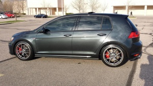 2014 Volkswagen GTI with 18x8.5 Neuspeed RSE10 wheels
