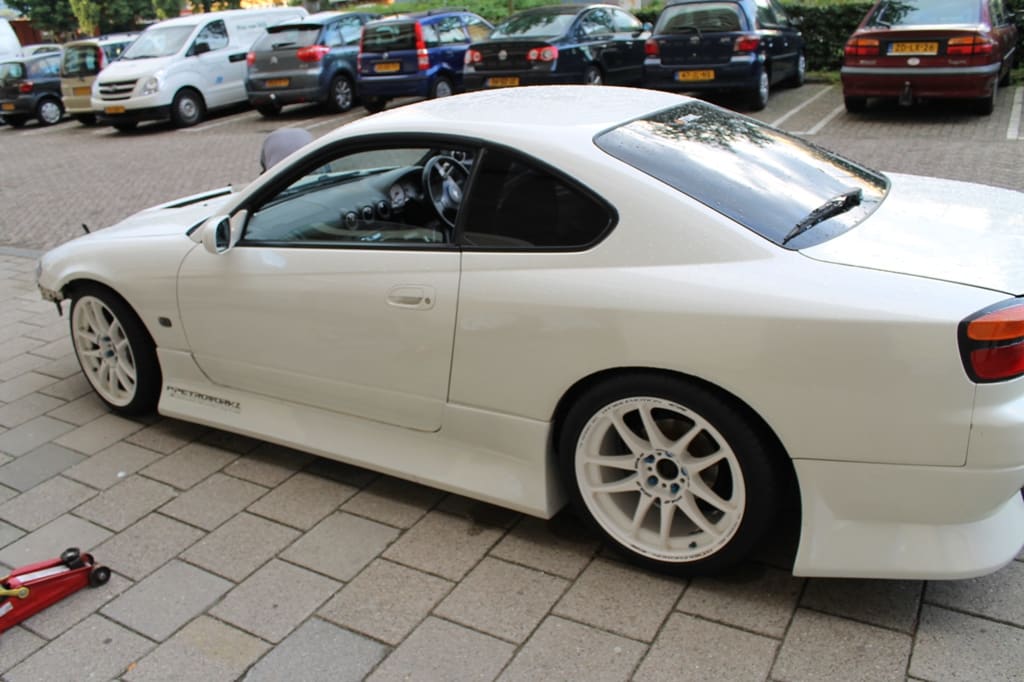 1999 Nissan S15 with 18x8.5 Work Emotion CR Kai wheels