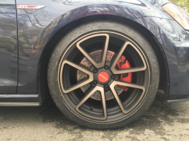 2014 Volkswagen GTI with Rotiform SPF wheels