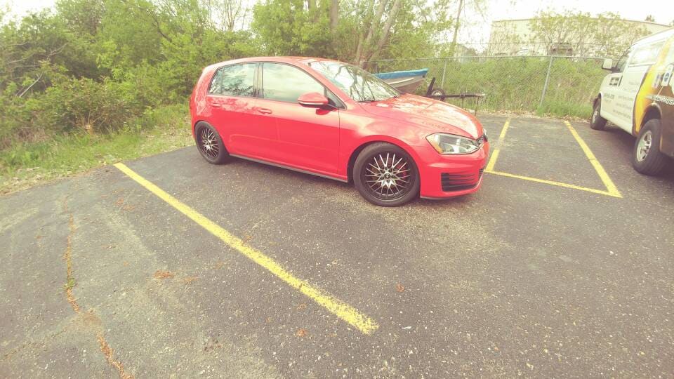 2014 Volkswagen GTI with 18x8 Konig wheels