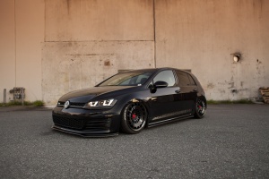 2014 Volkswagen GTI with 18x9.5 wheels