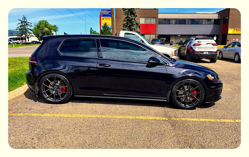 2014 Volkswagen GTI with 19x8.5 Vorsteiner wheels