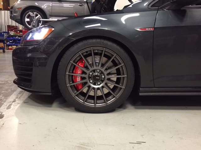 2014 Volkswagen GTI with 18x8 Konig Rennform wheels