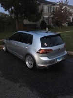 2014 Volkswagen GTI with 18x9 wheels