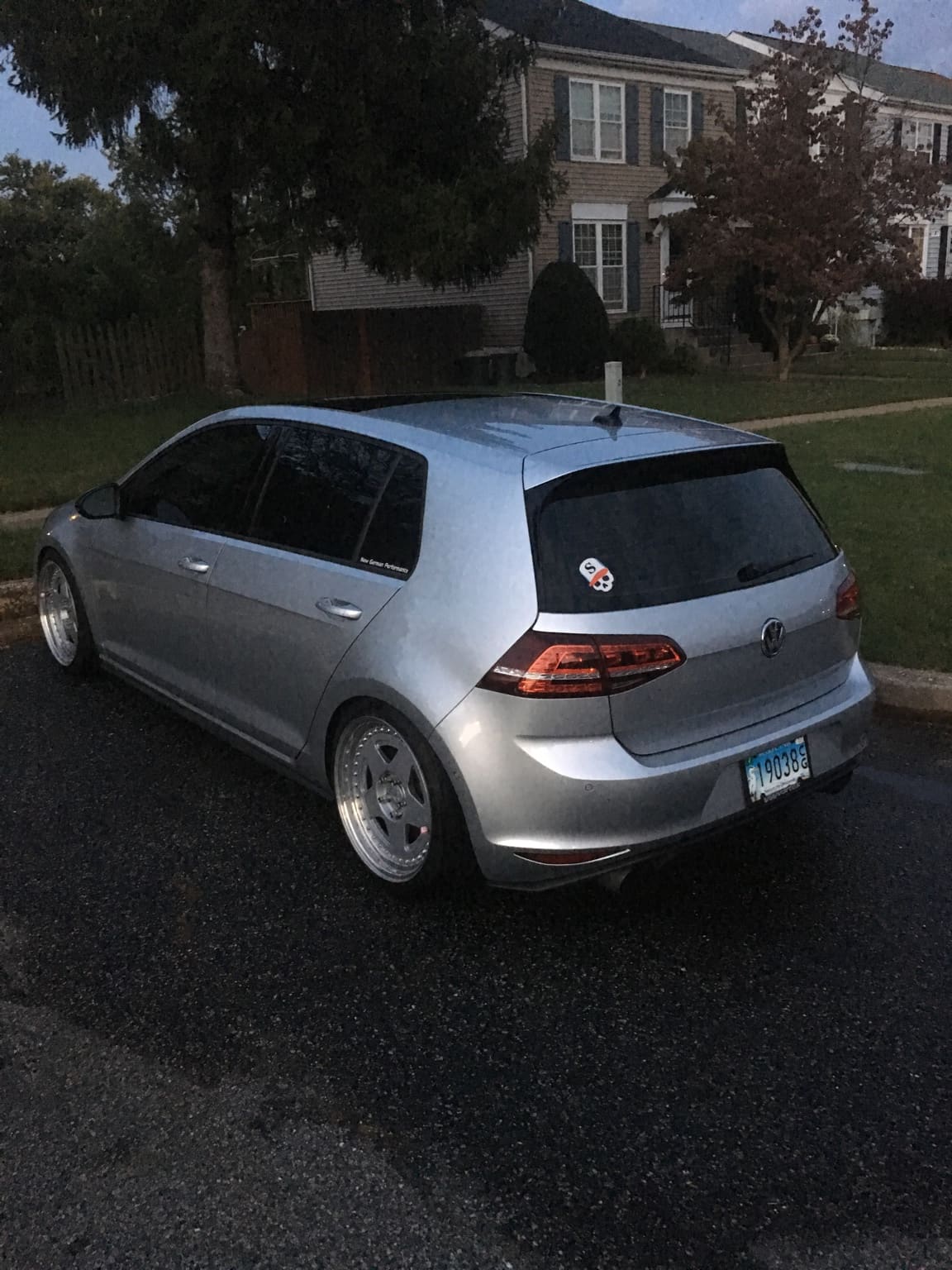 2014 Volkswagen GTI with 18x9 wheels