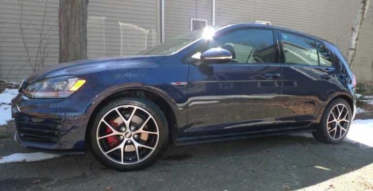2014 Volkswagen GTI with 17x7.5 BBS SR wheels