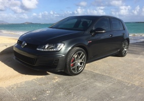 2014 Volkswagen GTI with 18x8.5 wheels