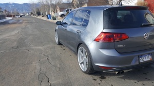 2014 Volkswagen GTI with 19x8.5 Rohana RC22 wheels