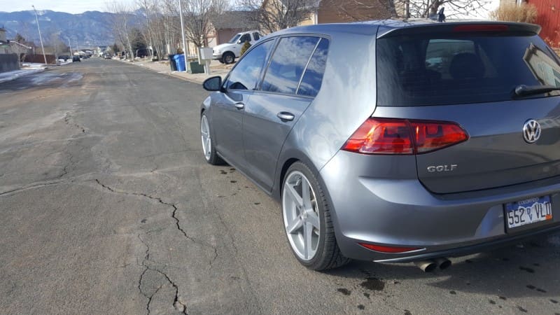 2014 Volkswagen GTI with 19x8.5 Rohana RC22 wheels