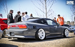 1991 Nissan S13 with 18x9.5 Varrstoen 2.2.1 wheels