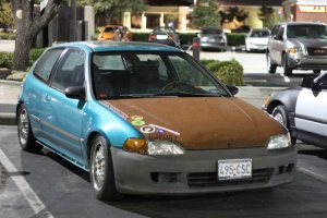 1999 Honda Civic with 15x6.5 Work RSB wheels