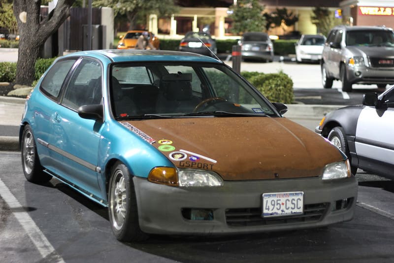 1999 Honda Civic with 15x6.5 Work RSB wheels
