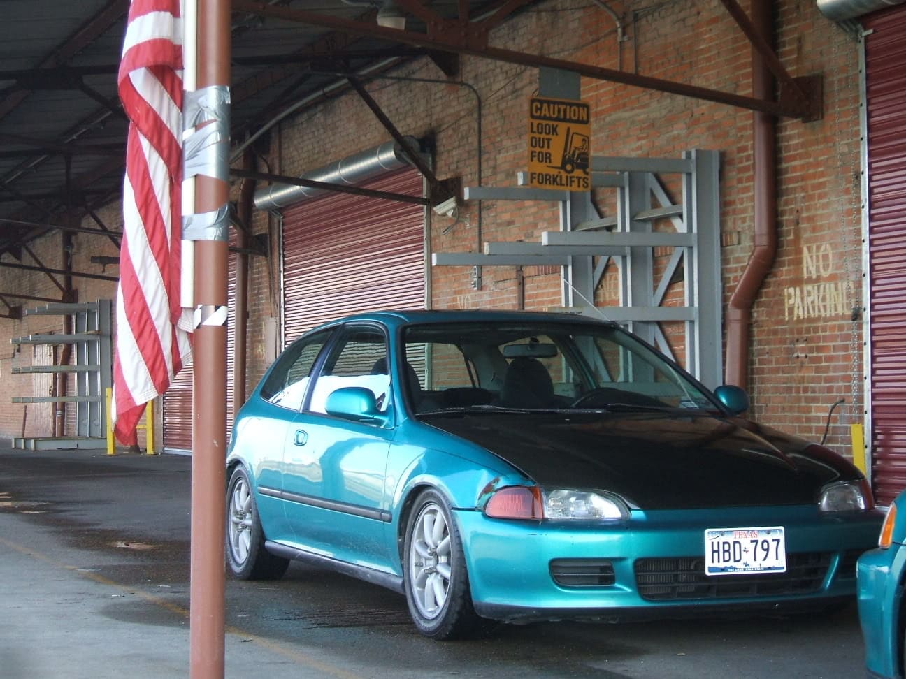 1999 Honda Civic with 15x6.5 RS Watanabe wheels